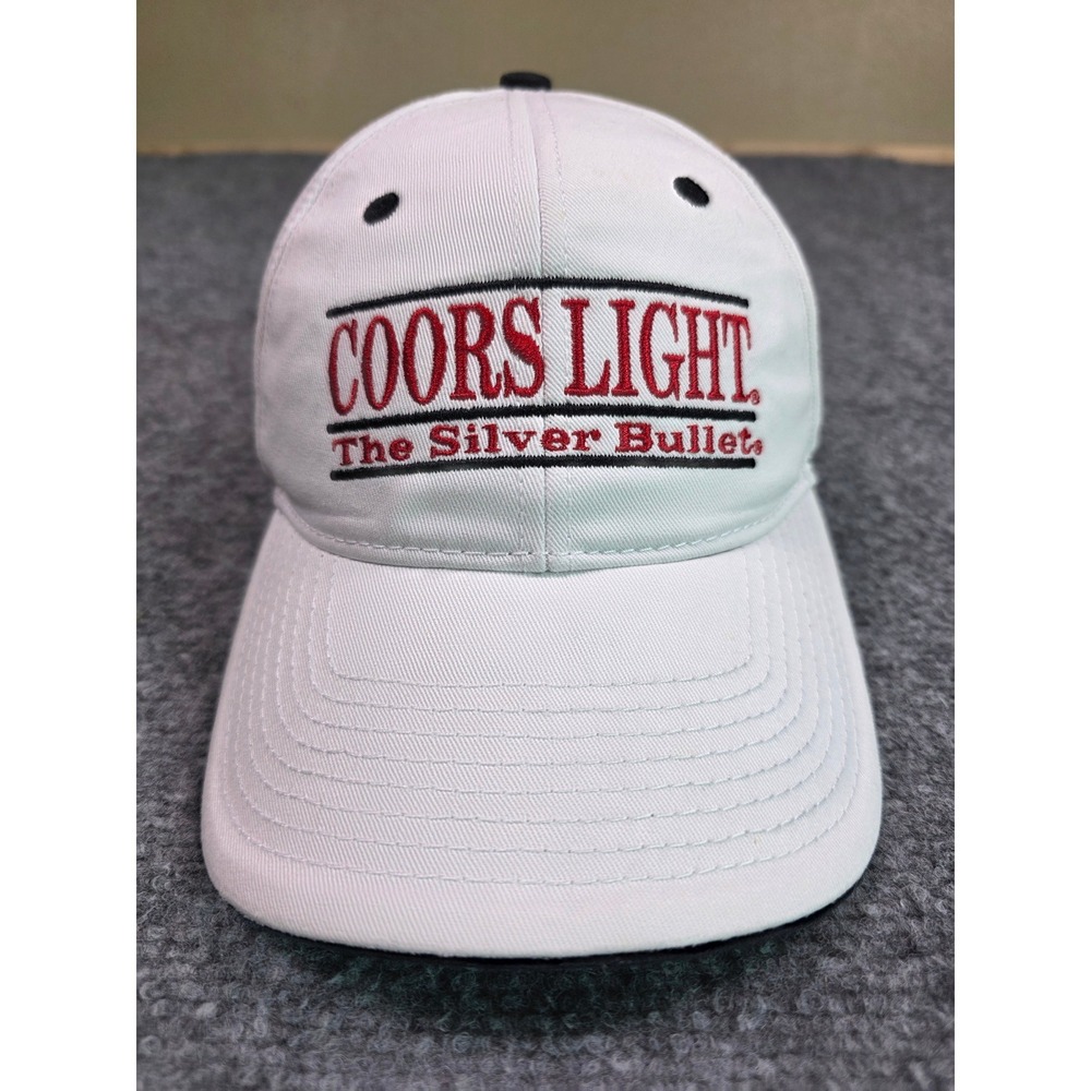 Coors Light Hat OSFA The Game White The Silver Bullet Snapback Hat